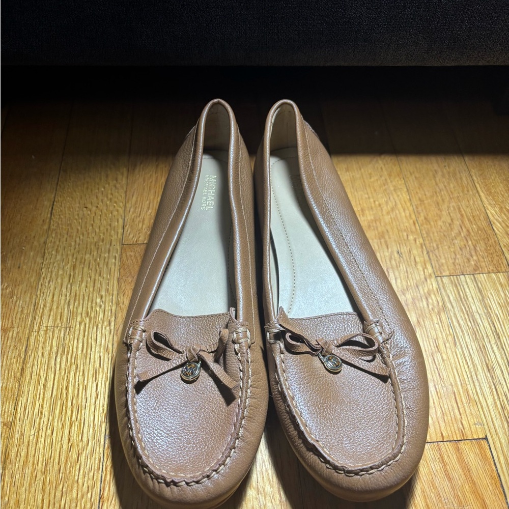 Michael Kors Tan Leather Loafers